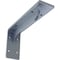 Ekena Millwork Embrey Steel Bracket, Hammered Light Blue 2"W x 8"D x 4 1/4"H BKTM02X08X04EBHLB - alternate 1
